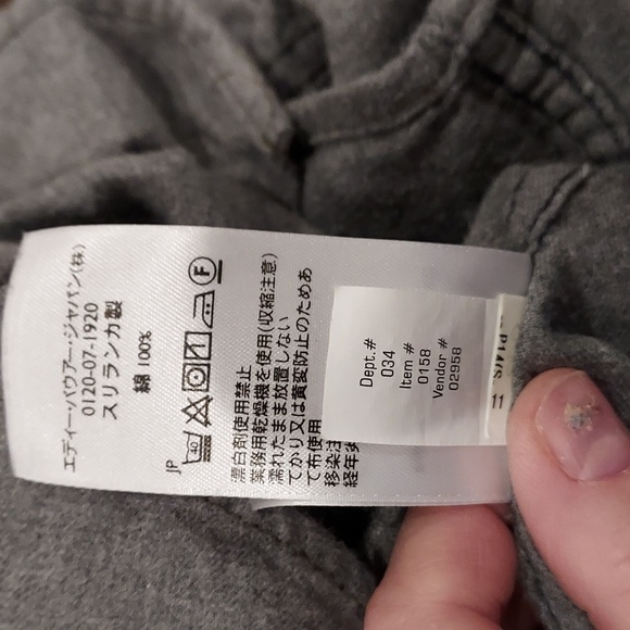 Eddie Bauer Medium Gray Classic Fit Button Tab, Button Down Long Sleeve Shirt XL - Picture 10 of 10